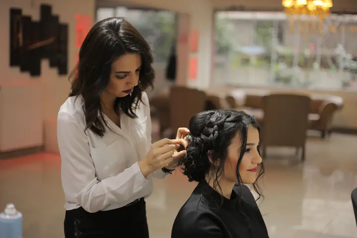 Saç bakımı sonrası parlaklık
